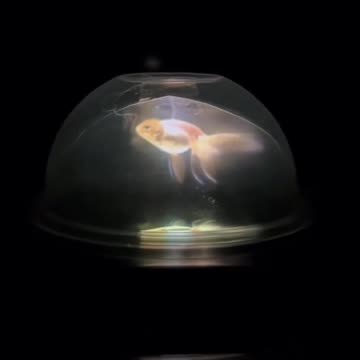 🐟 The simplest “hologram” using a glass bowl?