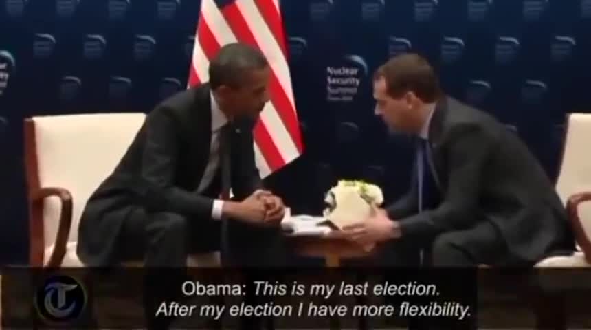 REMEMBER THE TREASONOUS ACTS OF BARACK OBAMA IN OPEN MIC WITH DMITRY MEDVEDEV OF THE KREMLIN?