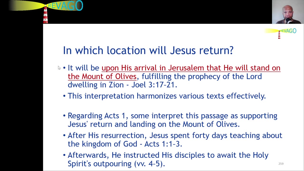 RE 300 Where Will Jesus Actually LAND At His Return?