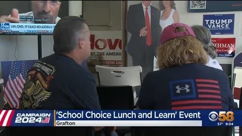 CBS 58 Coverage: Elise Talks School Choice in Wisconsin With Team Trump 10.19.2024