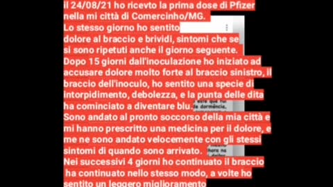 Perde la gamba dopo effetto avverso dei vaccini covid Pfizer