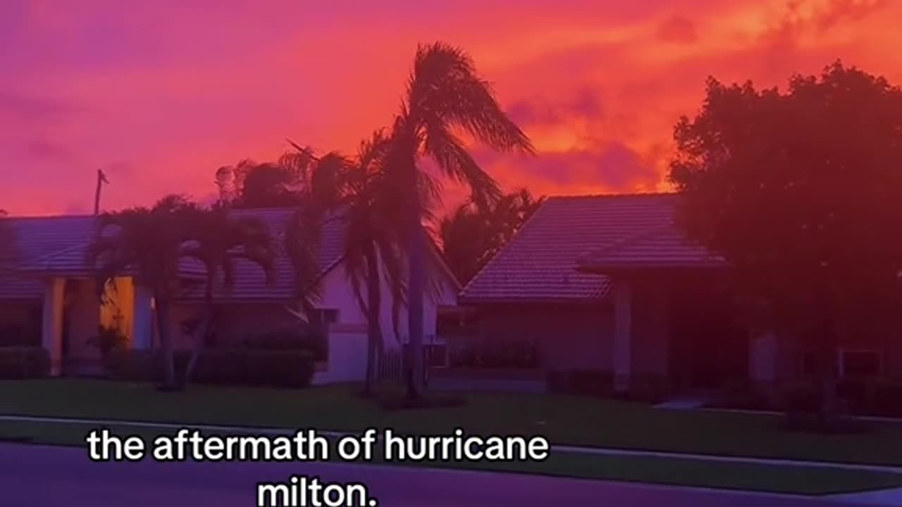 the aftermath of hurricane Milton