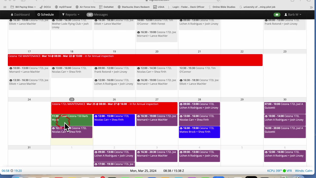 FlightCircle - Checking In a reservation