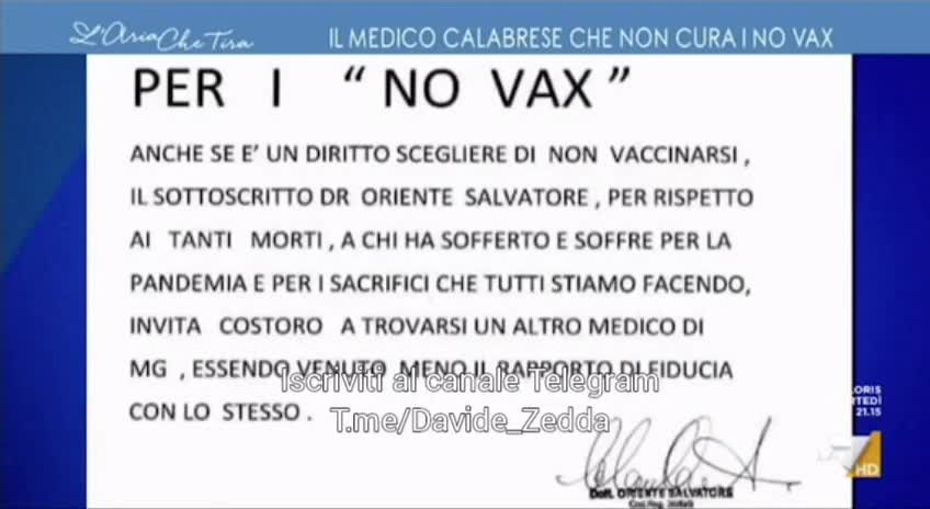 Salvatore Oriente, Medico non cura i NO VAX per rispetto dei morti? Ma ci è o lo fa?