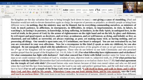 2 Cor. 6. One faith, from God Christians will recognize only one race of men.