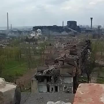 Ukraine War - More footage Azovstal hammered by Naval artillery