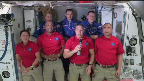 NASA's SpaceX Crew-1 Astronauts Arrive At The ISS