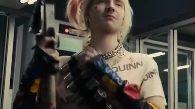 Harley quin looks like mr bean