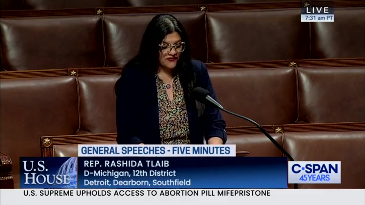 Rep. Tlaib: We Need to Expand the Supreme Court and Impeach Justices Thomas and Alito