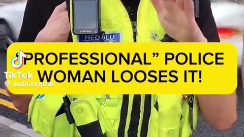 Professional police women looses control