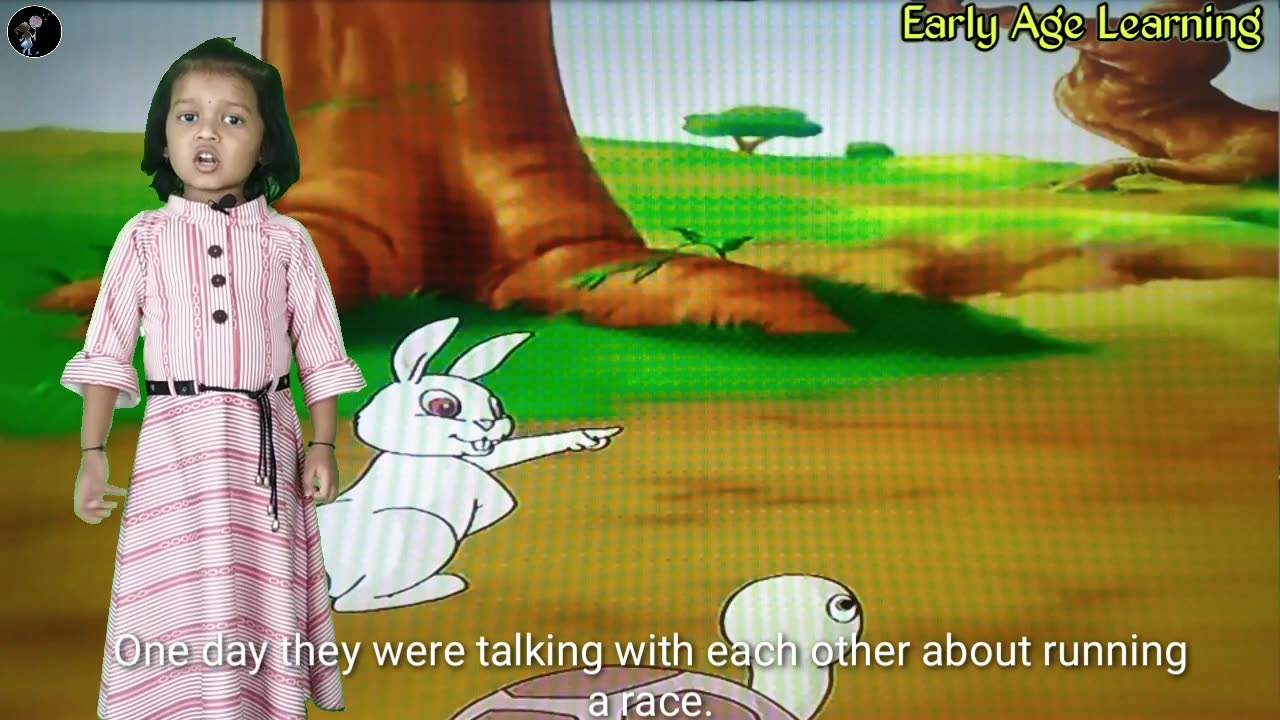 The Tortoise and the Hare। Moral story for Kids।The hare and the Tortoise Story। early age learning।