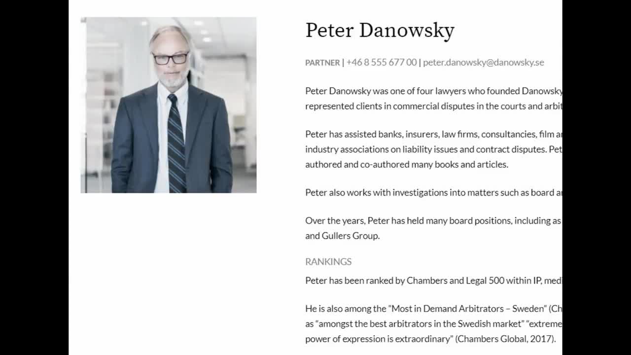 Peter Danowsky - advokat begår grovt rättsövergrepp_