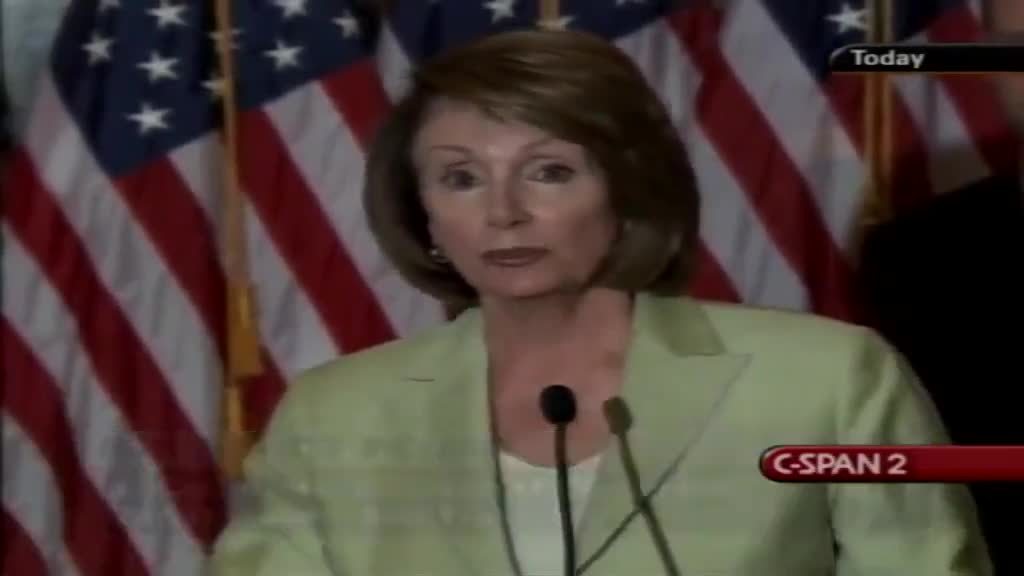 NANCY PELOSI RECESSION EXPLAINED 2008