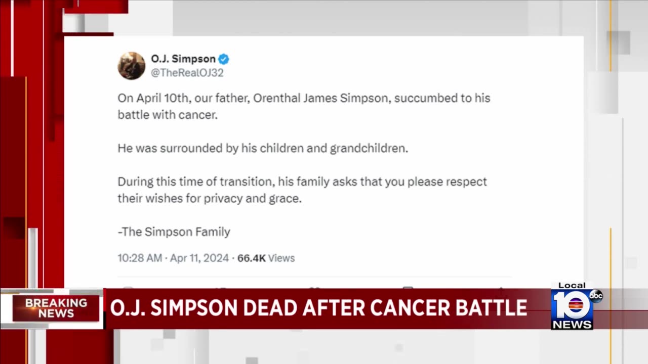 R I P O J Simpson Former NFL Star Passes Away At 76 After Battle