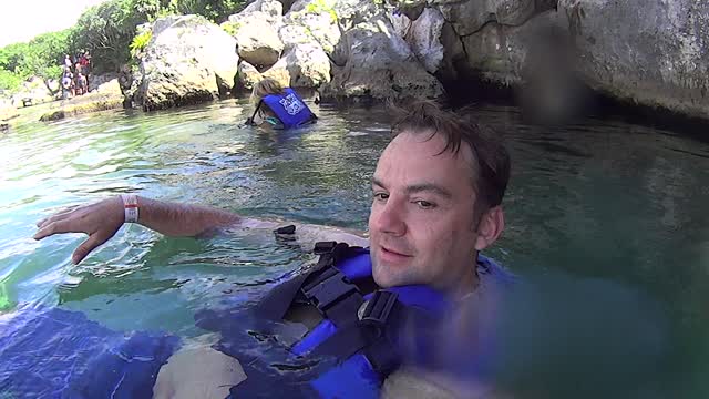 Xel-Ha Park Lagoon Cave Swimming Mexico Carribean