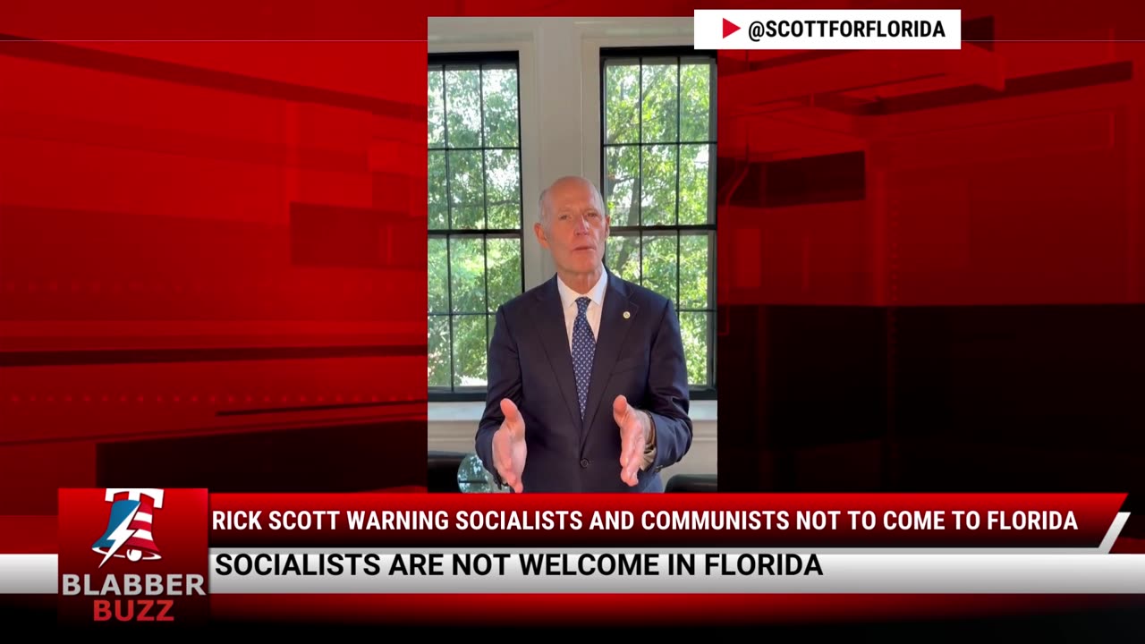 Rick Scott Warning Socialists and Communists Not To Come To Florida