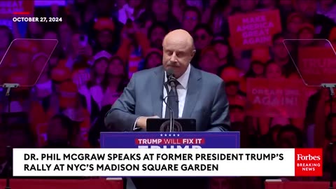 Dr. Phil Makes The Case For Why Trump Is Not A 'Bully' At Madison Square Garden Campaign Rally