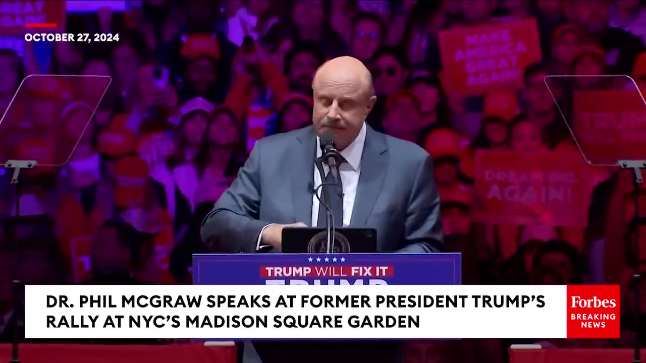Dr. Phil Makes The Case For Why Trump Is Not A 'Bully' At Madison Square Garden Campaign Rally