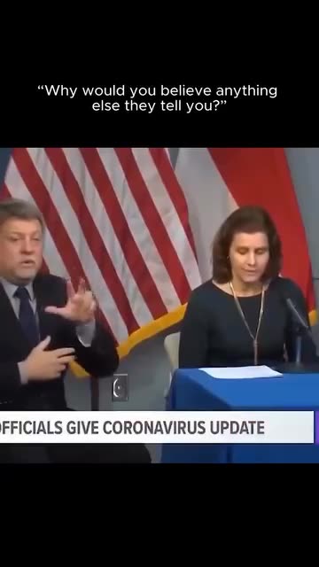 "Why would you believe anything else they tell you?"