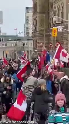 Today in Ottawa. We're not going away.