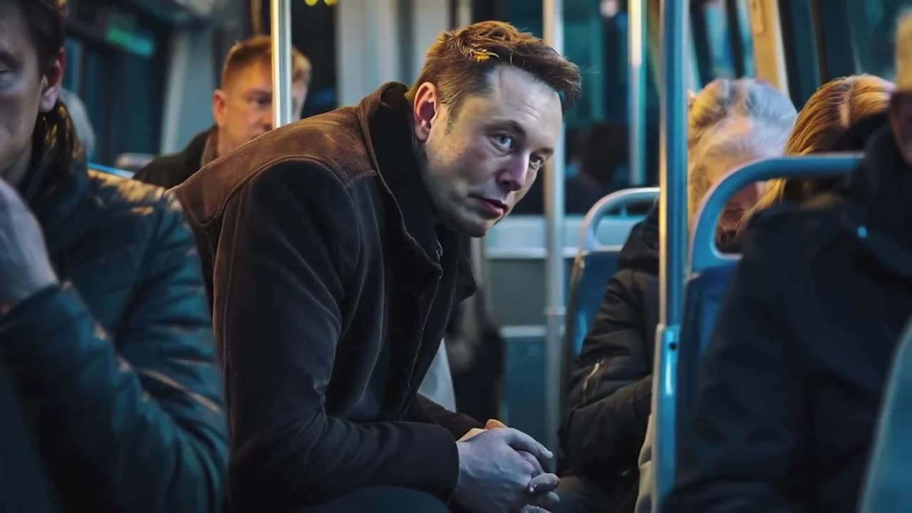 🔴 Elon Musk SPOTS 5-Year-Old Girl Alone In The Bus, What Happens Next Will Melt Your Heart.