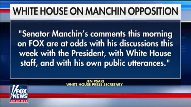 Sen. Joe Manchin says "no" to Biden's socialist BBB bill.