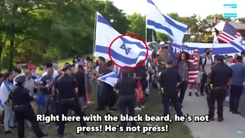 "BAD JEWS!" Zionists SPIT and SCREAM at Pro-Palestinian Orthodox Jews in CHAOTIC Scene