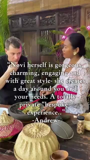 Making memories on your Solo Bali holiday-Private Balinese cooking classes🙏🏽😊