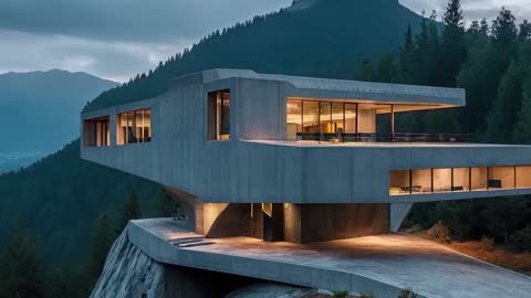 Embracing the Modern Concrete House Style_ Architectural Marvels on Steep Mountain Slopes (How to)