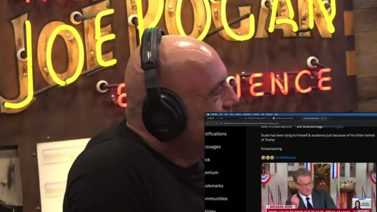 Joe Rogan Reviews Joe Scarborough's "BIDEN IS COGENT" statement from March