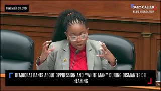 Democrat RANTS About Oppression And "White Man" During Dismantle DEI Hearing