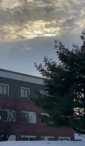 Sun trying hard to shine