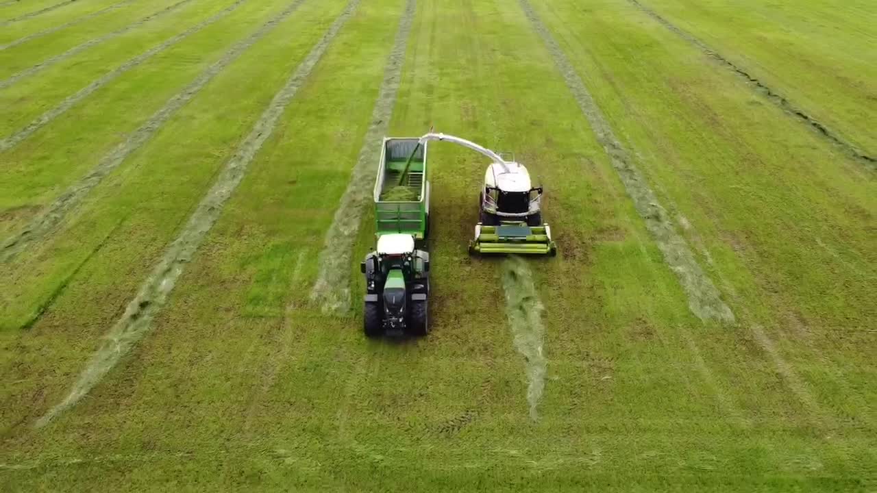 Aerial silage video