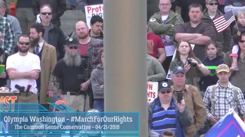 Thousands Listening To An Amazing Speech At Washington State Capitol 2nd Amendment Rally