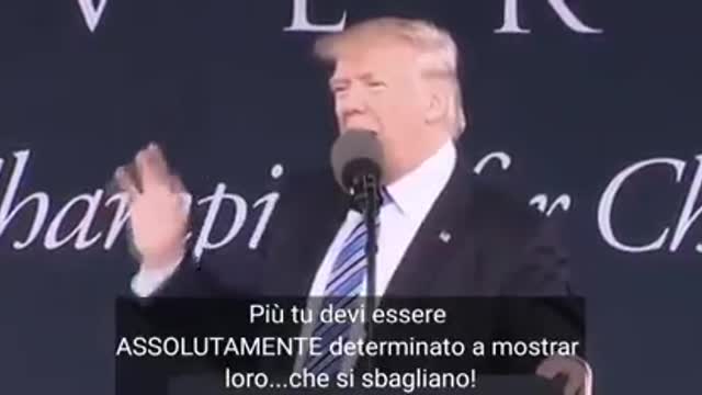 Motivational speech by Donald Trump - Italian Subtitles