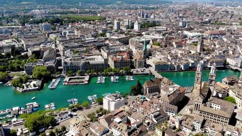 Switzerland Zurich || Drone View || Cinematic || Cities From The Sky