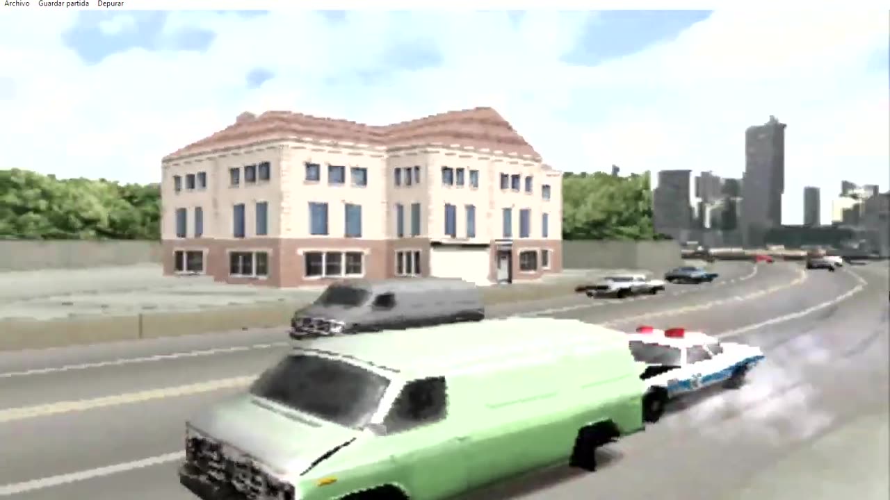 High-speed chase of a van in Chicago in Driver 2 - part 7