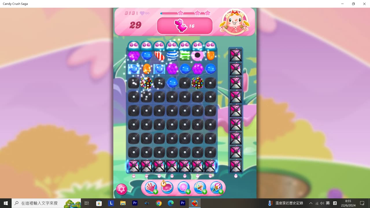 Candy Crush Saga Record (Level 313)