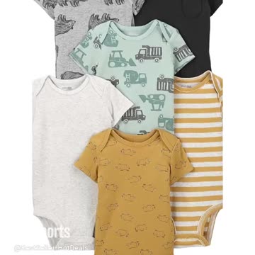 Simple Joys by Carter's Boys' 6-Pack Short-Sleeve Bodysuit
