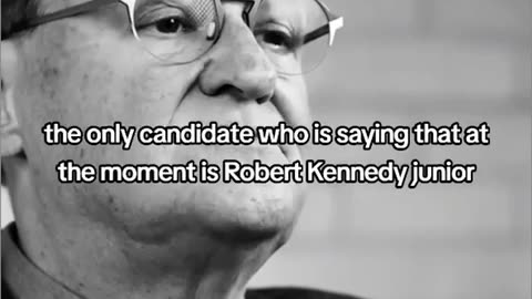 The only candidate saying what we should hear is Robert Kennedy Jr.