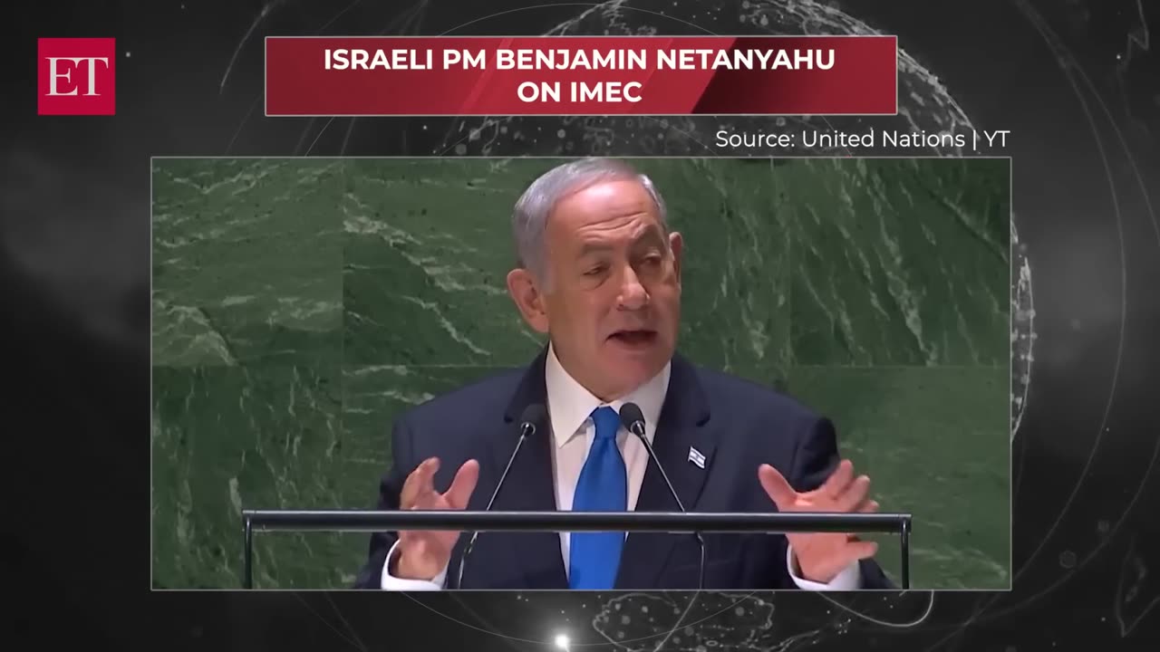 Israeli PM Netanyahu on IndiaMiddle EastEurope Economic Corridor Largest cooperation project.