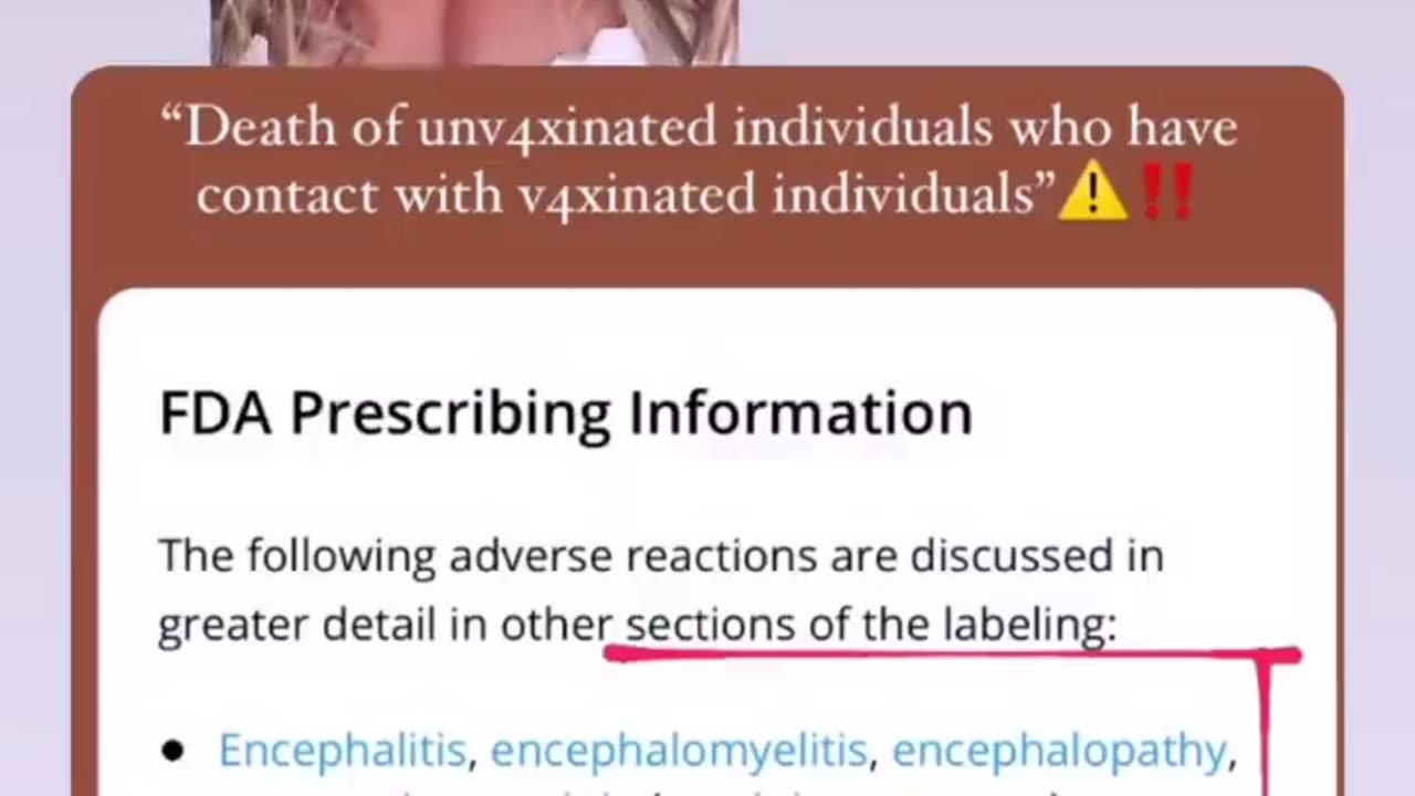 See Description on what the insert on the New FDA approved Smallpox Vaccine says!