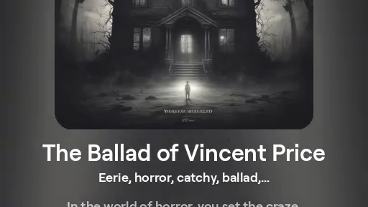 The Ballad of Vincent Price