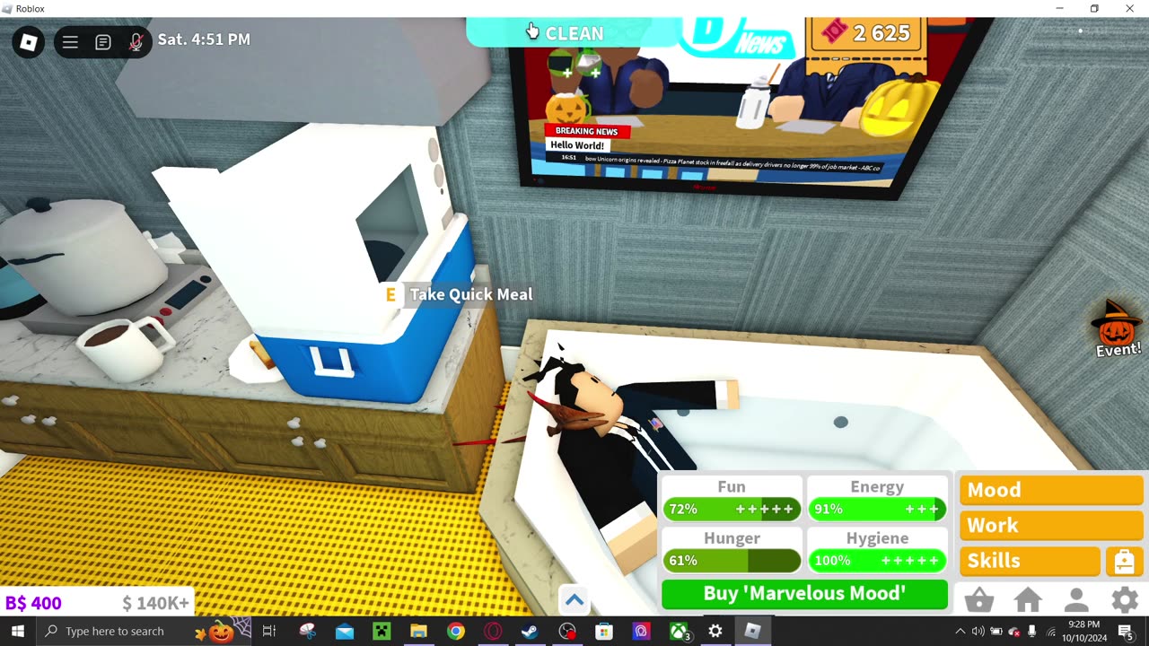 Roblox Welcome To Bloxburg Halloween Event [Full Gameplay #163 -2024]