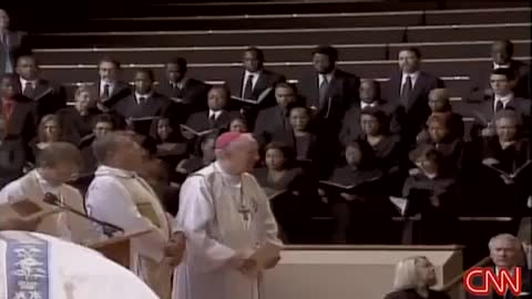 Satanist funeral of the president's wife "Lady Bird", the wife of Pres. Lyndon B. Johnson