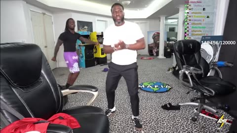 Kevin Hart and Kai Cenat barbie girl dance