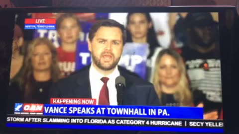 OANN Vance speaks to town hall in Pennsylvania Saturday 06:01 pm