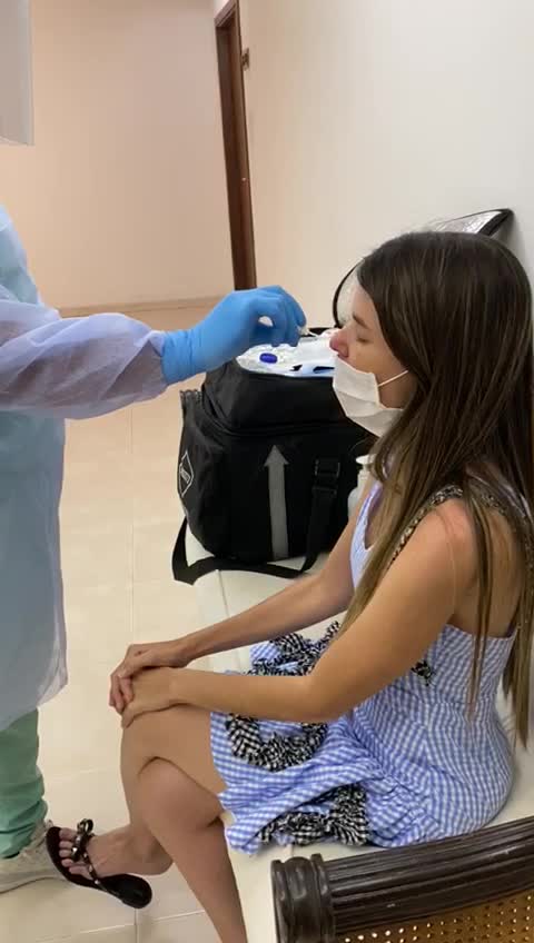 Así se hace el examen del coronavirus
