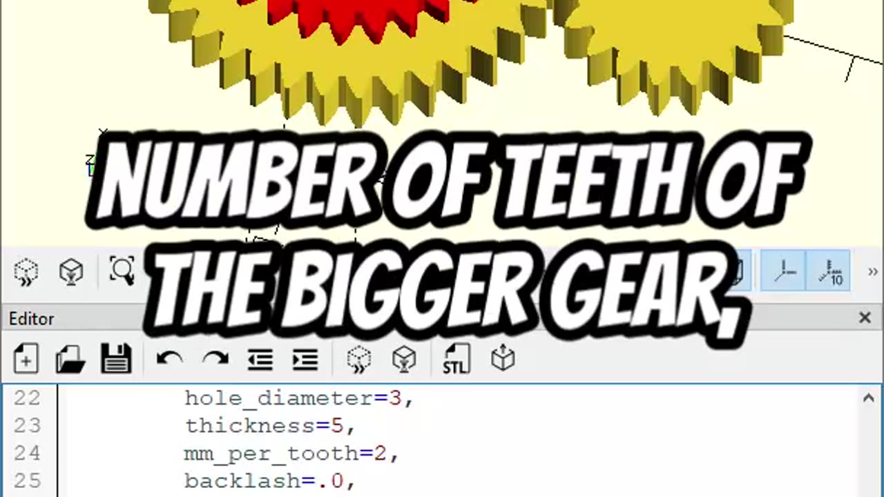 OpenScad: Gear Library Details