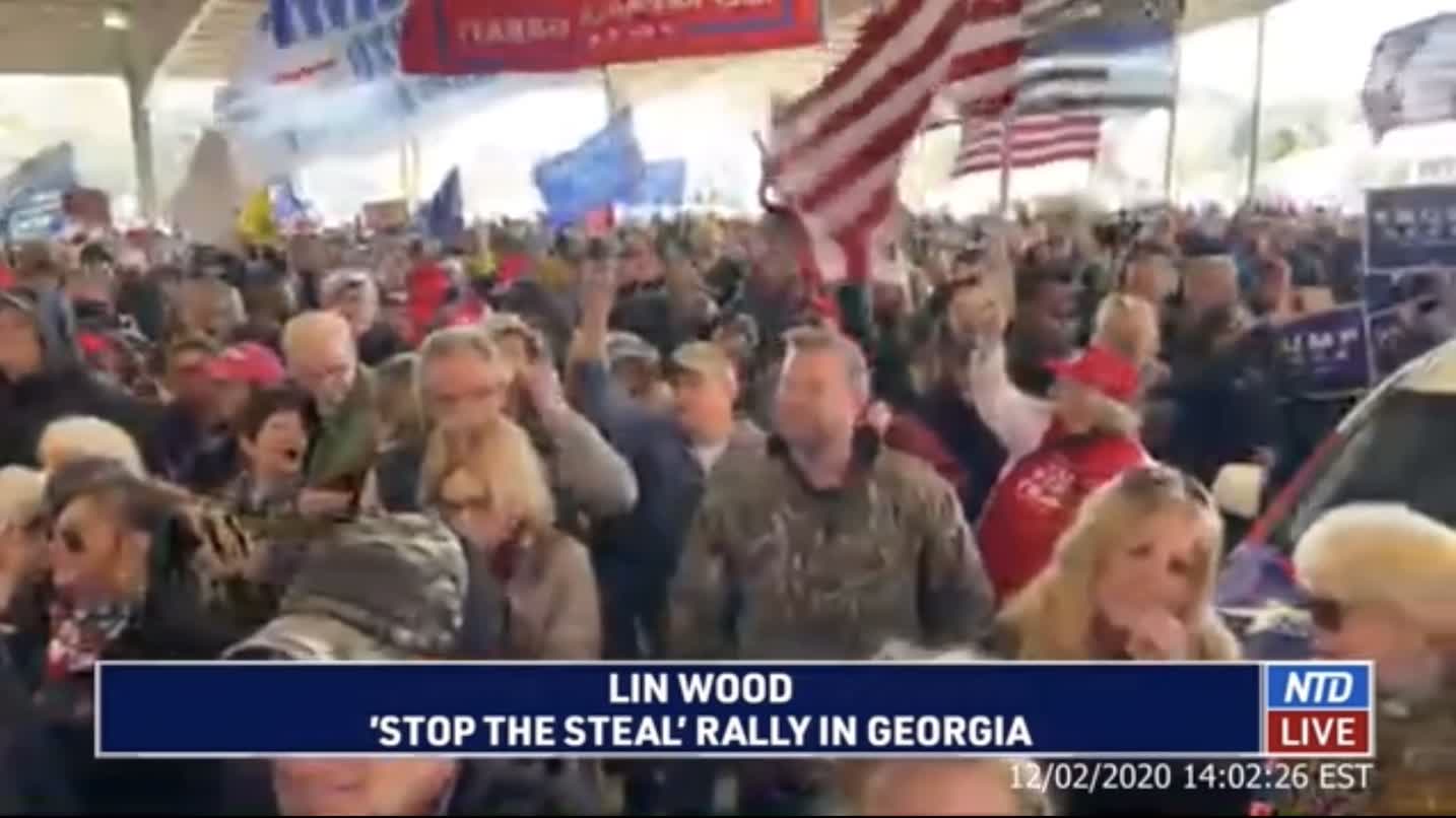 Lin Wood's Video of MAGA Rally